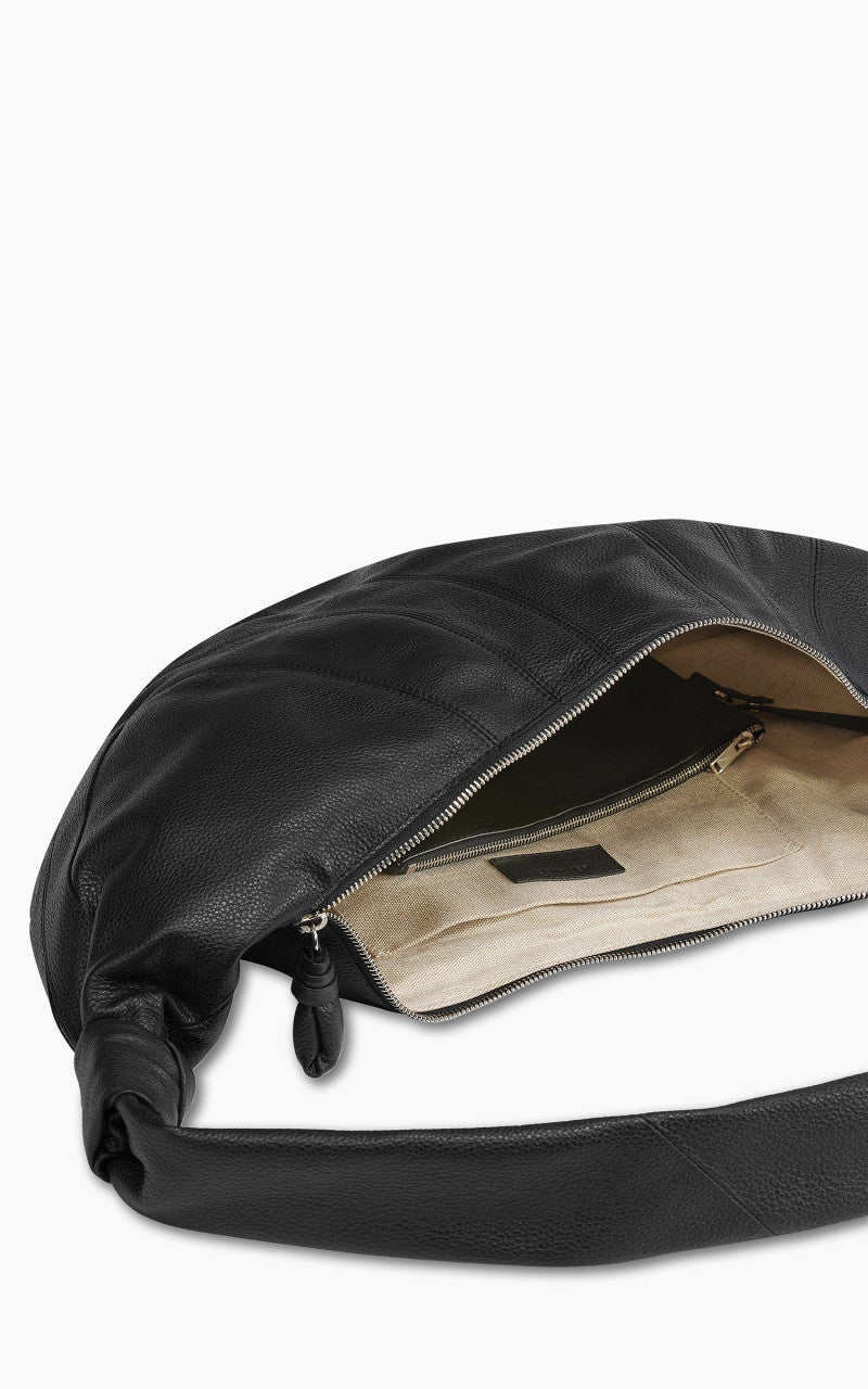 Lemaire Large Croissant Bag Soft Grained Leather Black