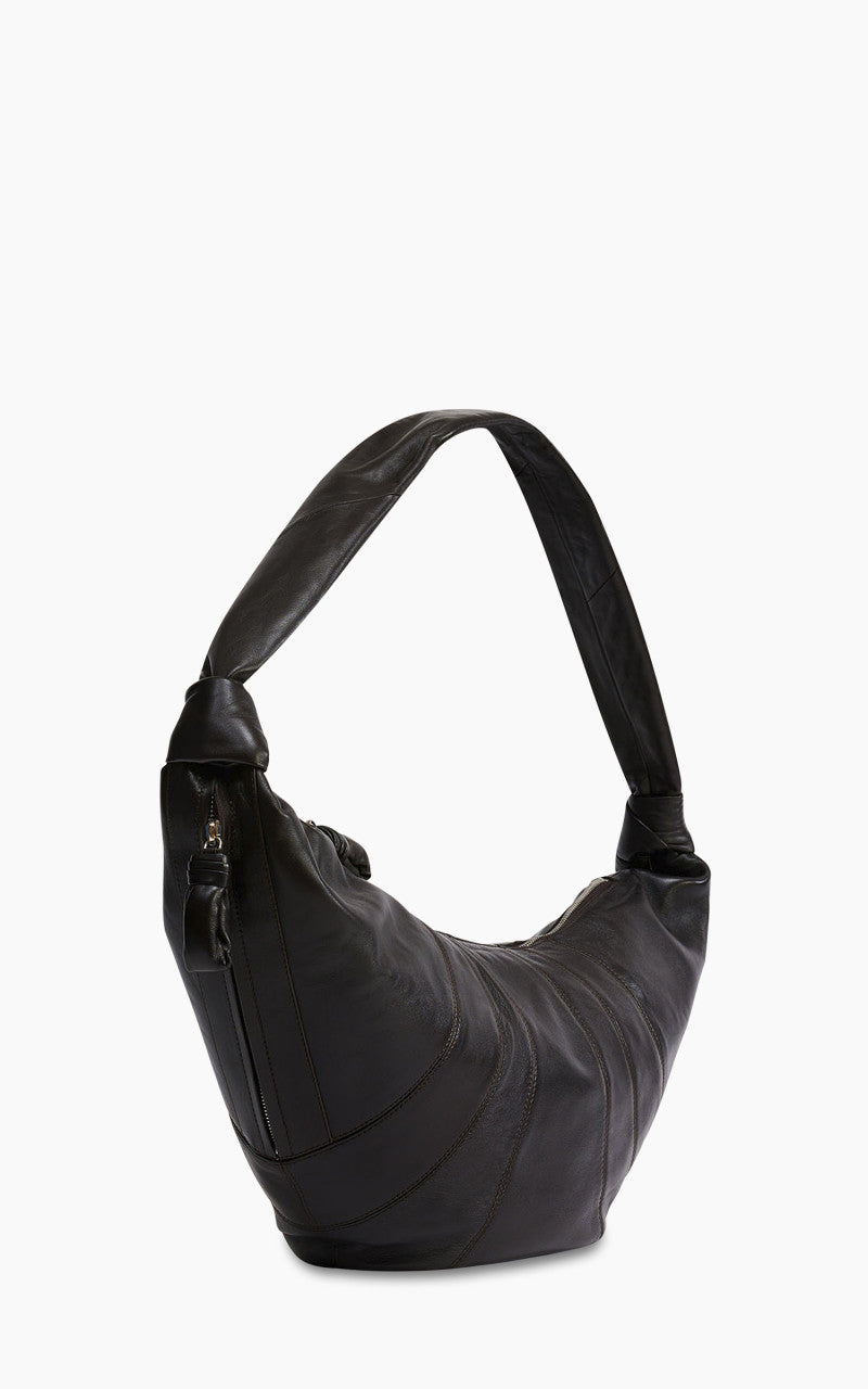 Lemaire Large Croissant Bag Soft Nappa Leather Dark Chocolate