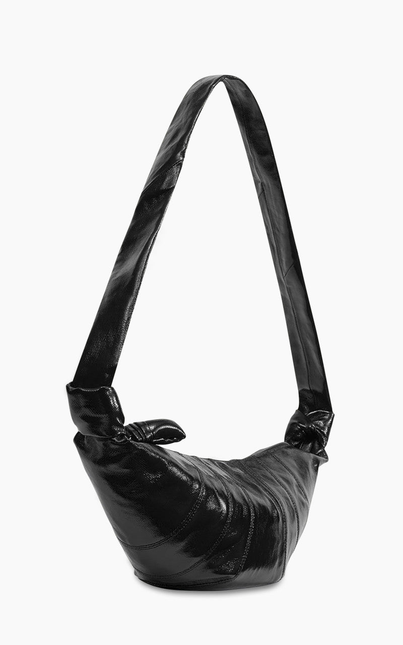 Lemaire Medium Croissant Bag Coated Cotton Black