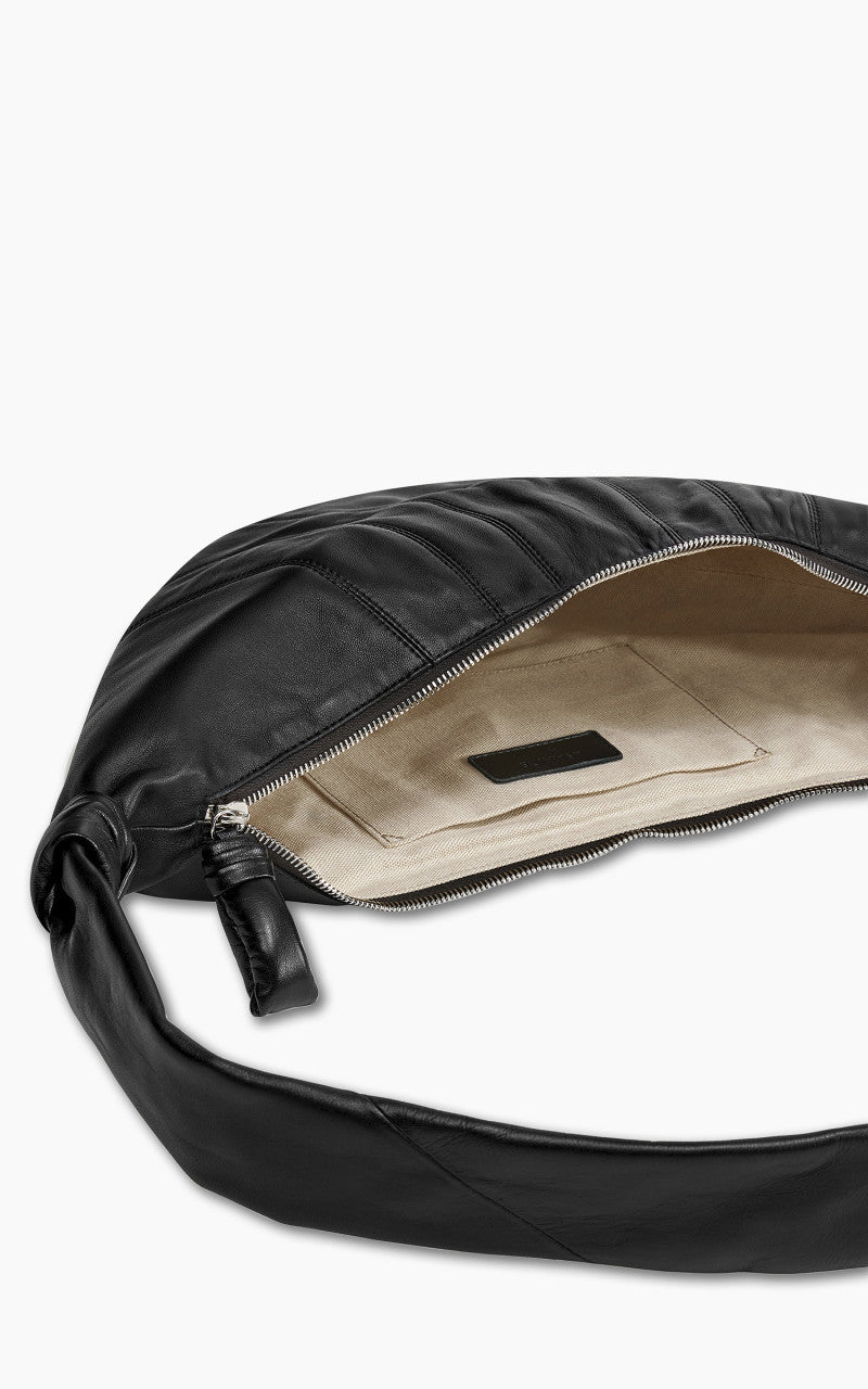 Lemaire Medium Croissant Bag Soft Nappa Leather Black