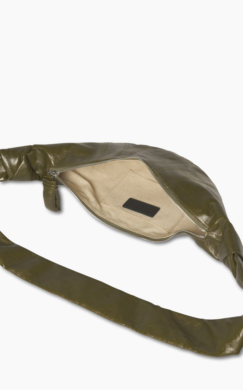 Lemaire Small Croissant Bag Coated Cotton Pistachio