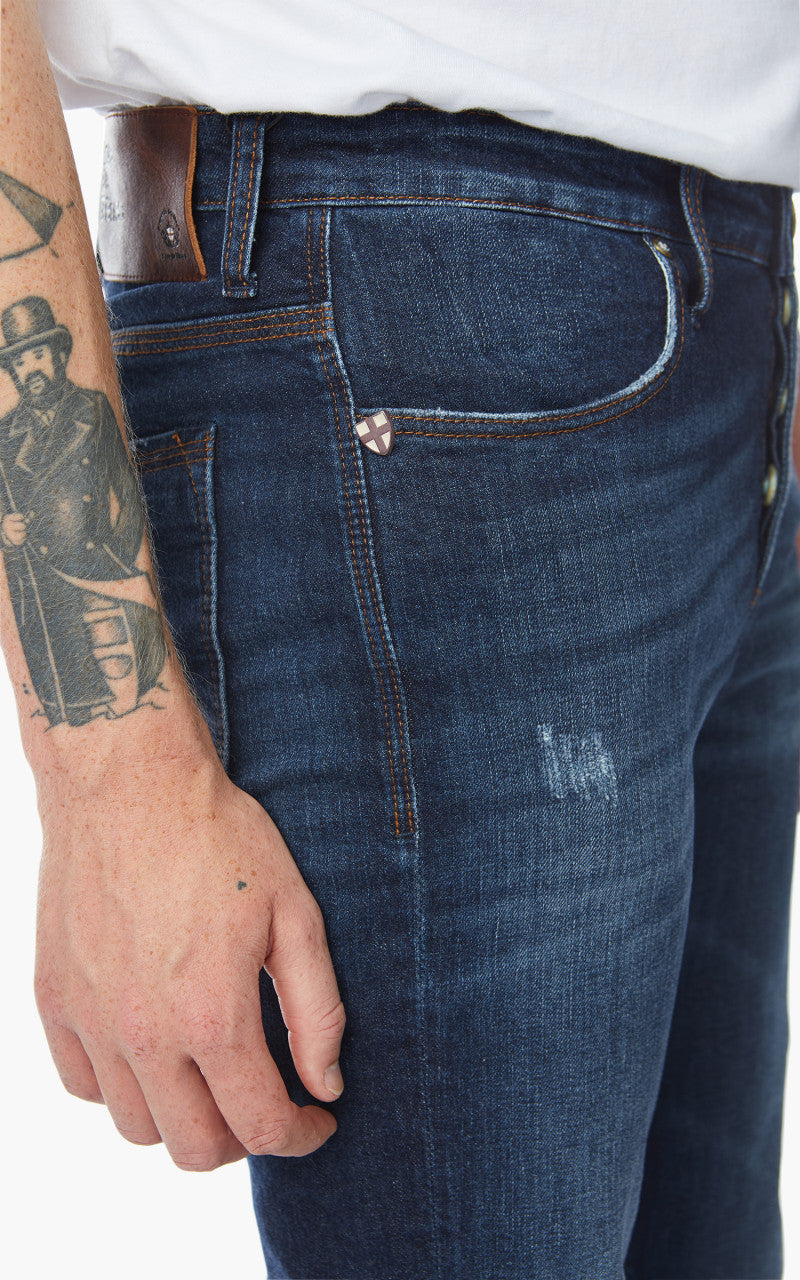 Blue de Gênes Repi 3048 Mid Blue Jeans