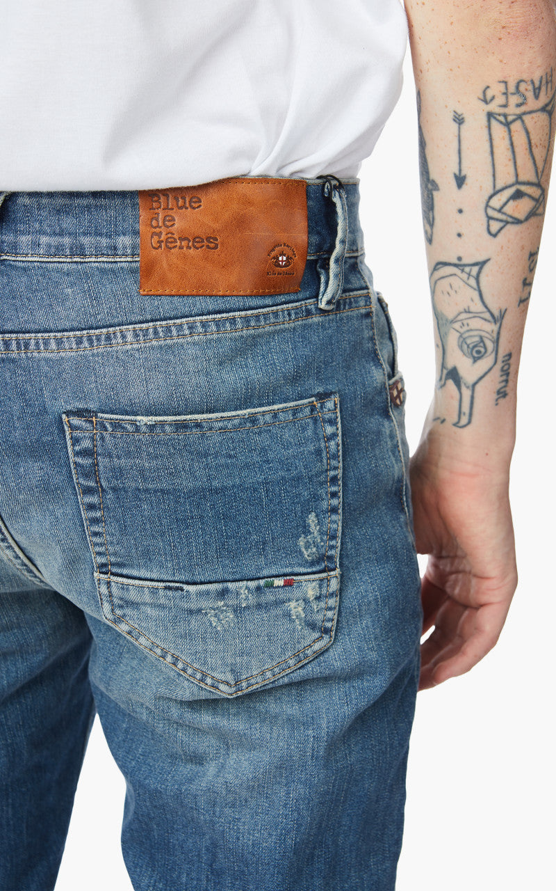 Blue de Gênes Vinci 3616 Mid Blue Denim
