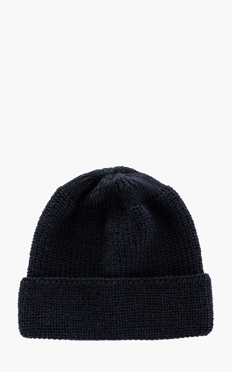 Leuchtfeuer-Strickwaren Borkum Knit Wool Beanie Navy