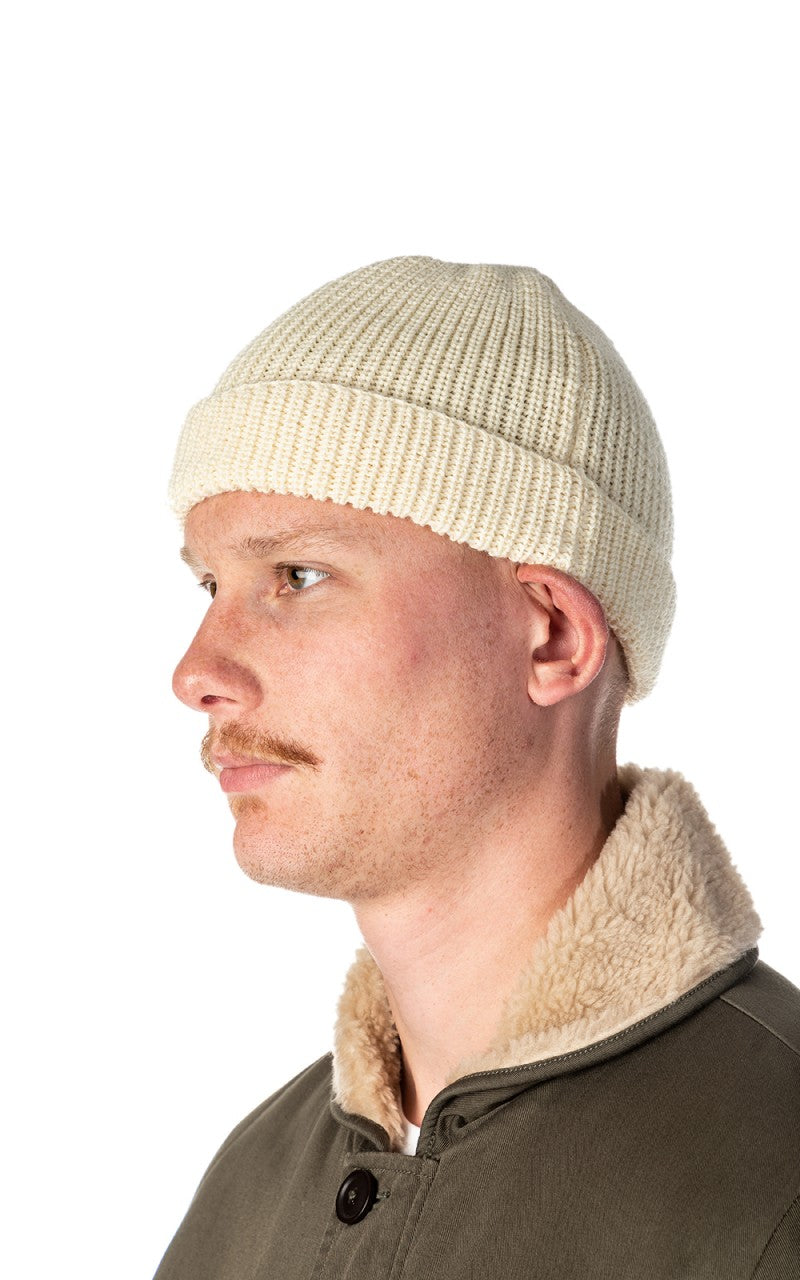 Leuchtfeuer-Strickwaren Borkum Knit Wool Beanie White