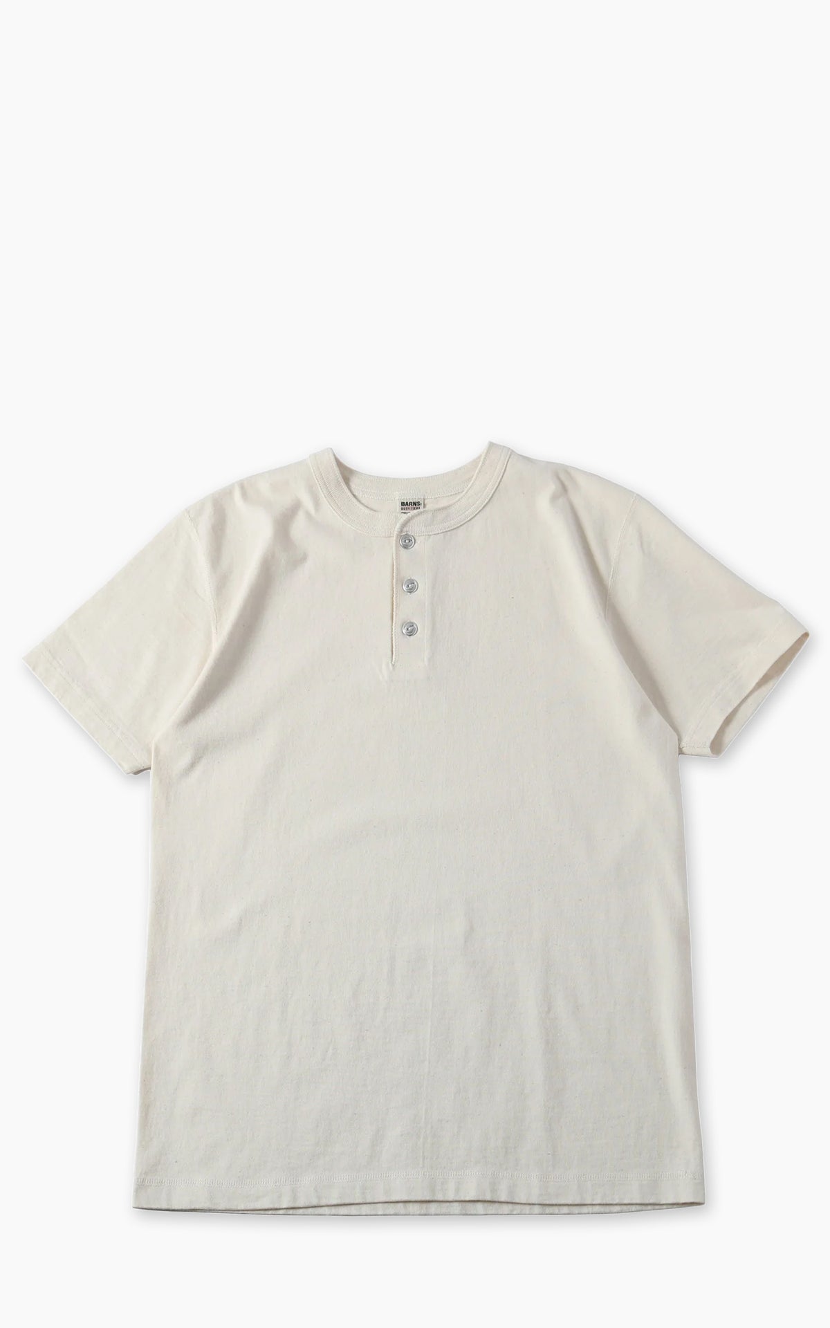 Barns Outfitters BR-8146SP COZUN S/S Henley T-Shirt Ivory