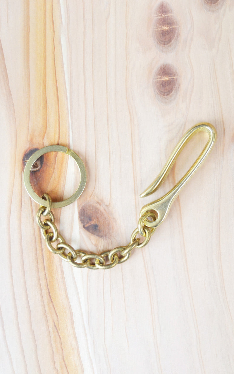 Kobashi Studio BR470 Belt Hook Key Chain Brass