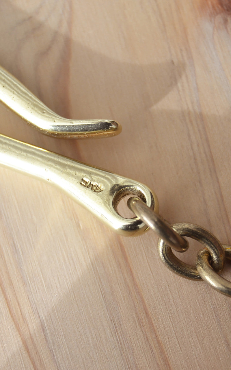 Kobashi Studio BR725C Key Chain Oval Brass
