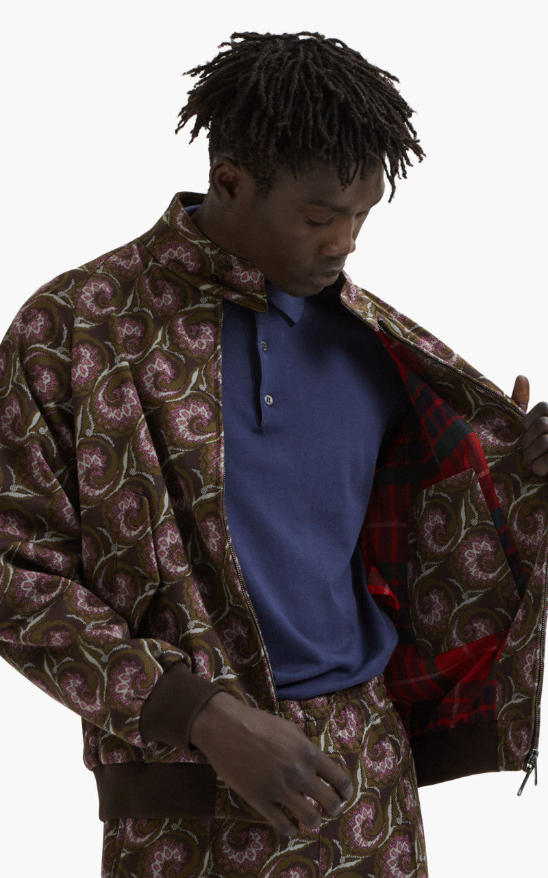 Baracuta x Needles G9 Jacquard Jacket Dark Brown