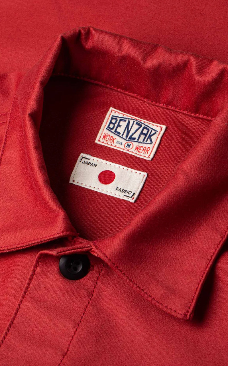 Benzak BWJ-01 Worker Jacket Moleskin Red 12oz