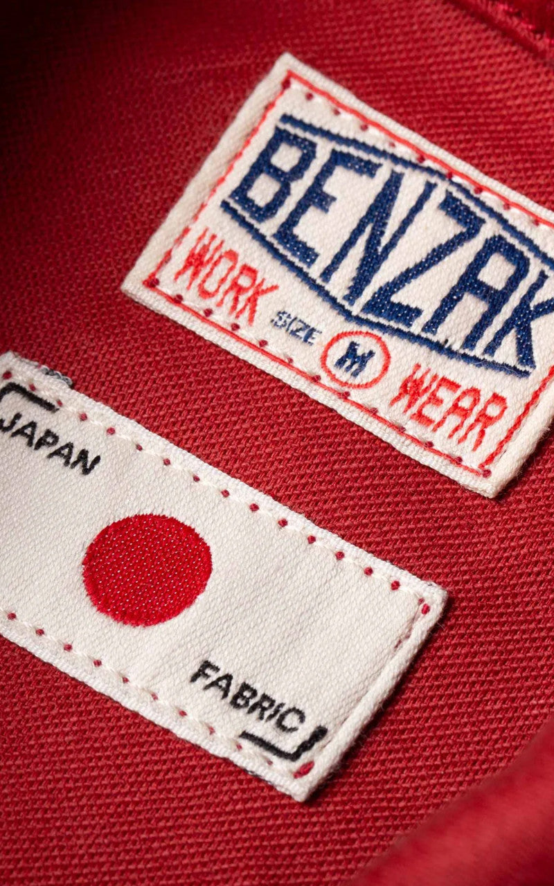 Benzak BWJ-01 Worker Jacket Moleskin Red 12oz
