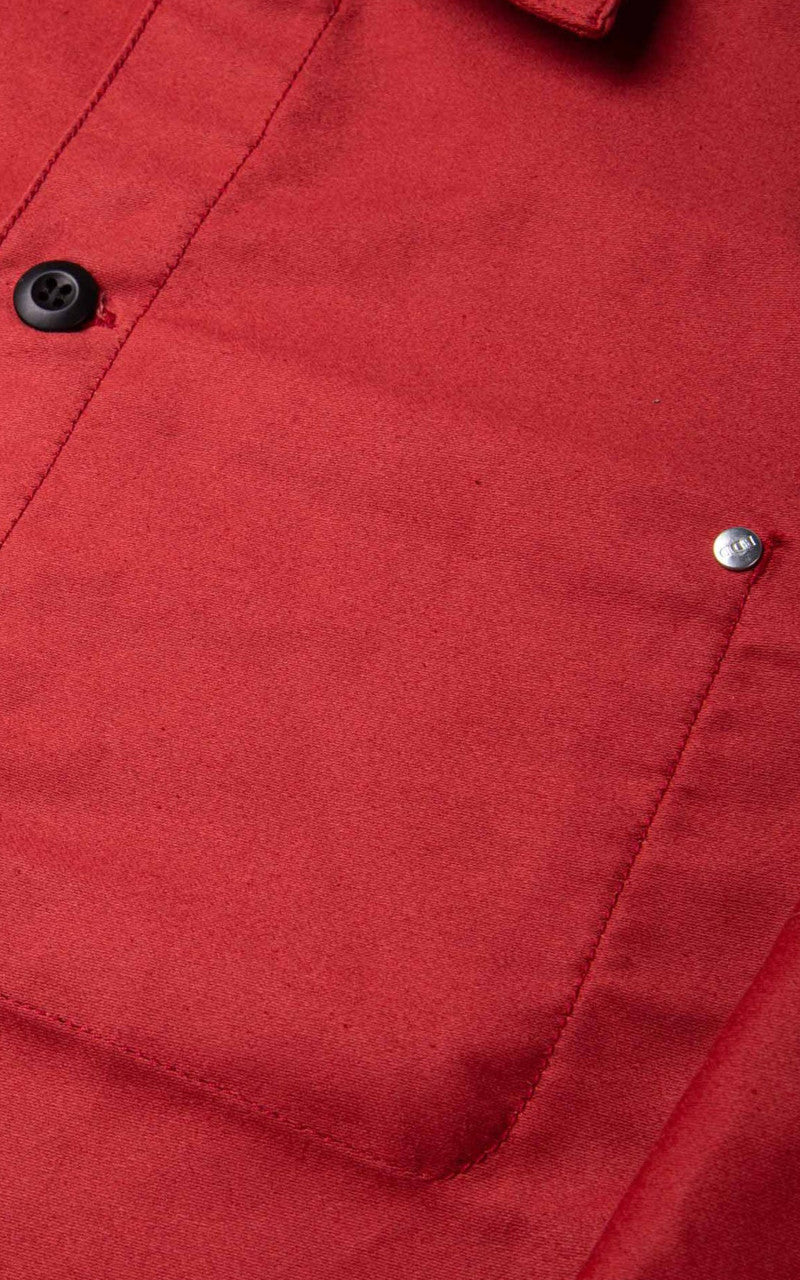 Benzak BWJ-01 Worker Jacket Moleskin Red 12oz