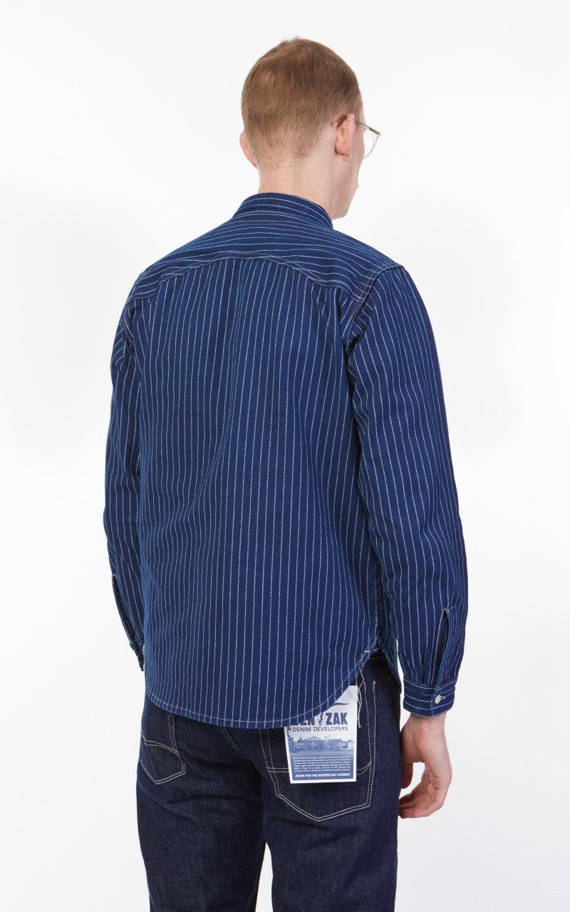 Benzak BWS-02 Utility Shirt Selvedge Canvas Wabash Indigo