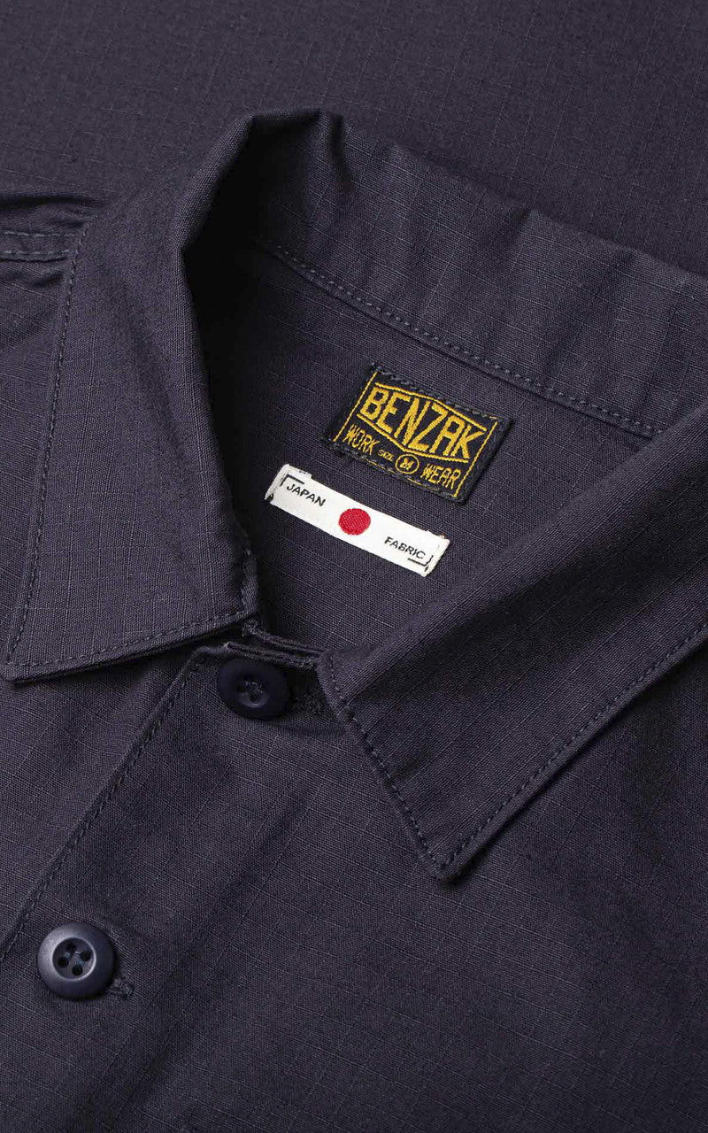 Benzak BWS-03 Military Overshirt Ripstop Navy