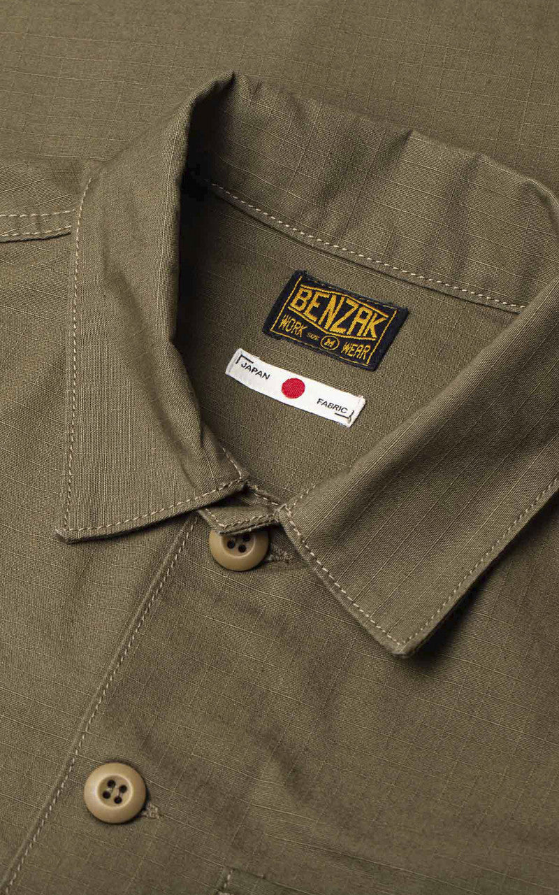 Benzak BWS-03 Military Overshirt Ripstop Olive Drab