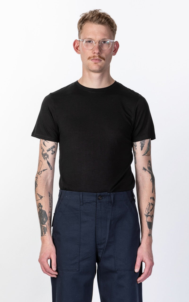 Resteröds Tee Bamboo 2-Pack Black