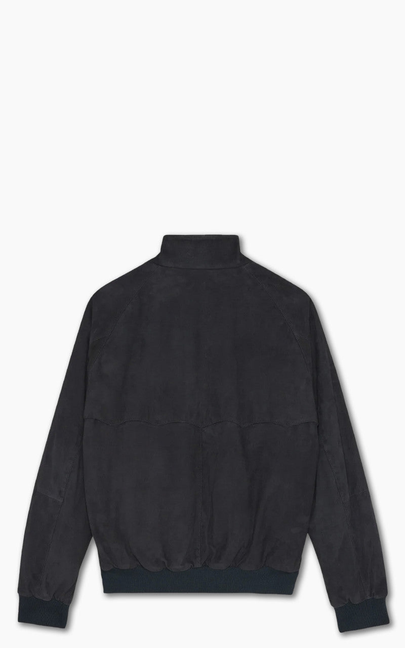 Baracuta G9 Suede Classic Harrington Jacket Navy