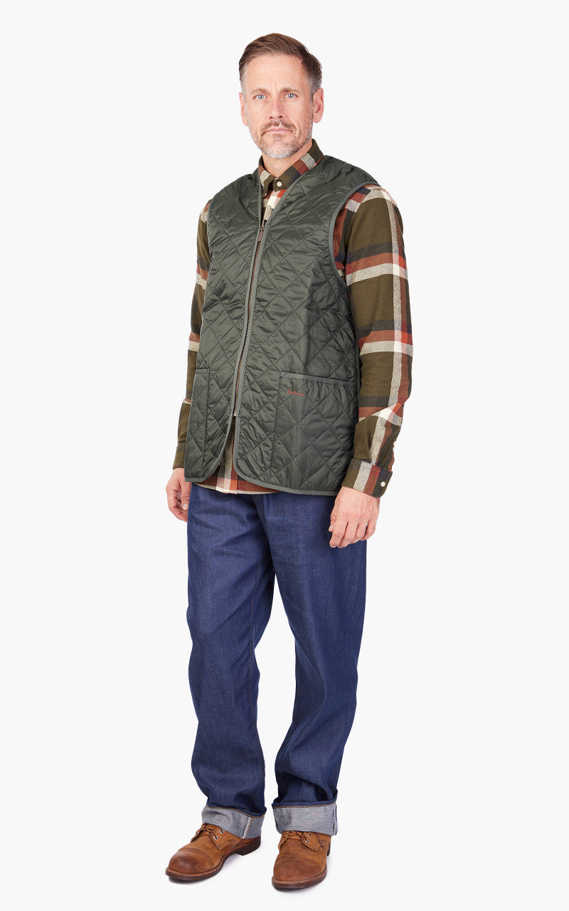 Barbour Quilted Zip Liner Olive