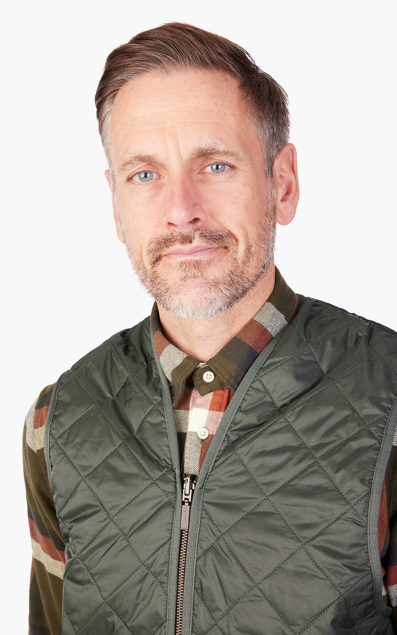 Barbour Quilted Zip Liner Olive