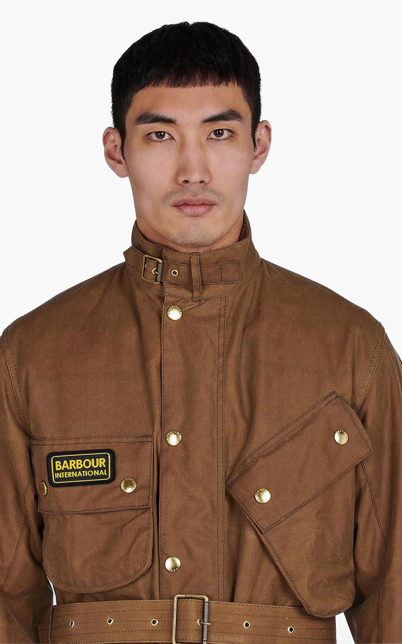 【新品】Barbour INTERNATIONAL ORIGINAL 38 ⑩ Barbour International Original Wax Jacket Sand