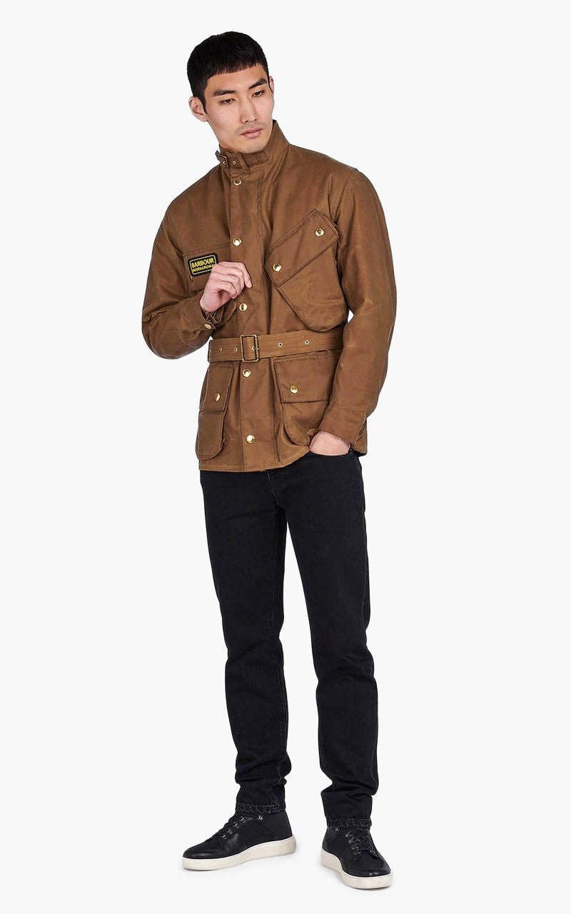 Barbour International Original Wax Jacket Sand