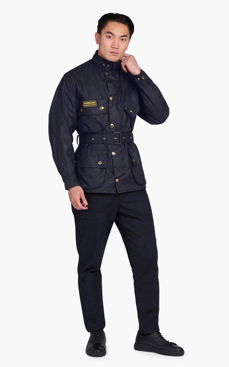 Barbour International Original Wax Jacket Navy