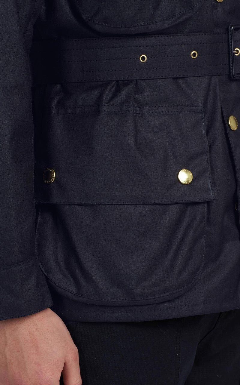 Barbour International Original Wax Jacket Navy