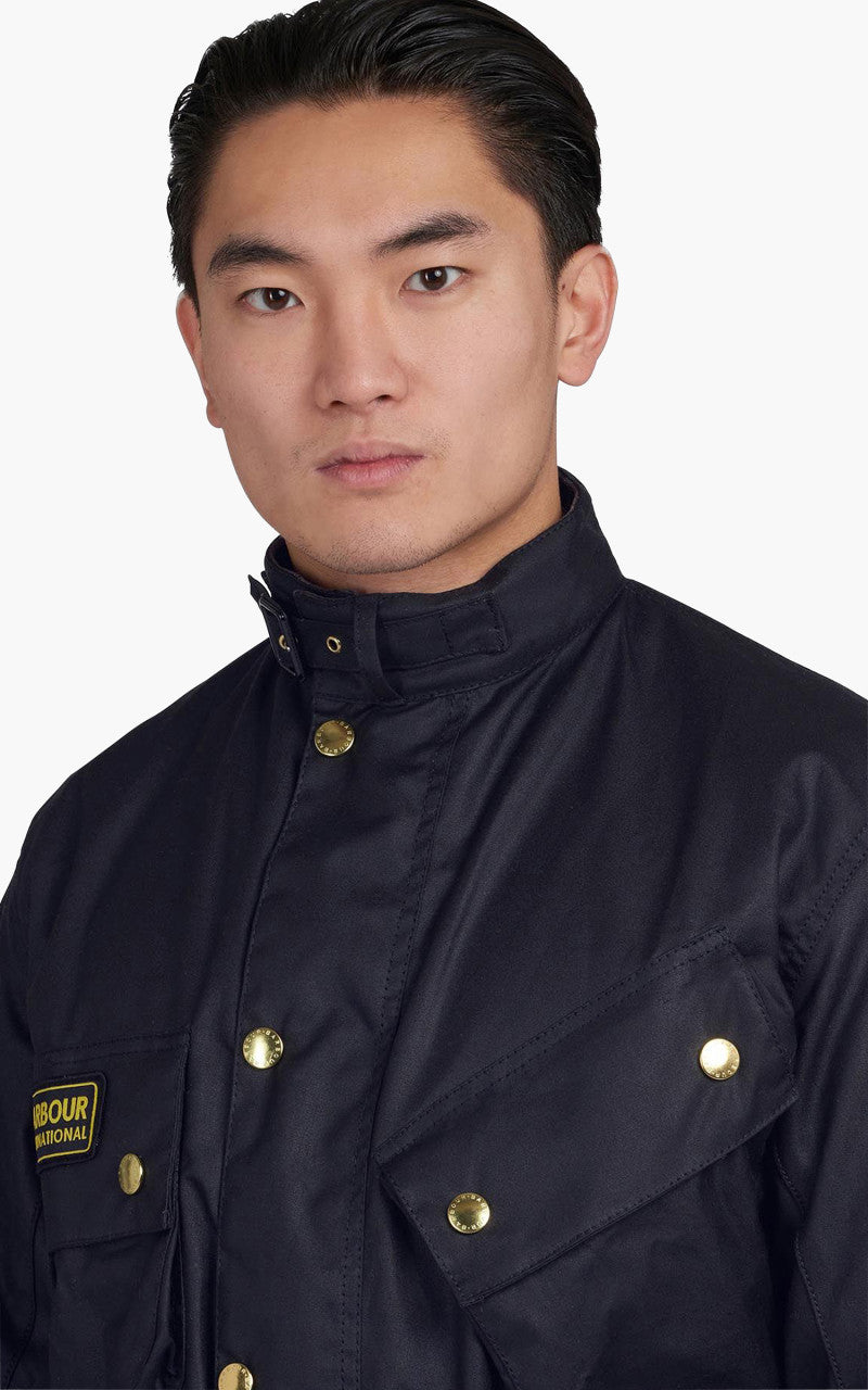 Barbour International Original Wax Jacket Navy