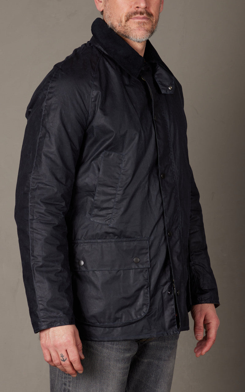 Barbour Lightweight Ashby Wax Jacket Royal Navy