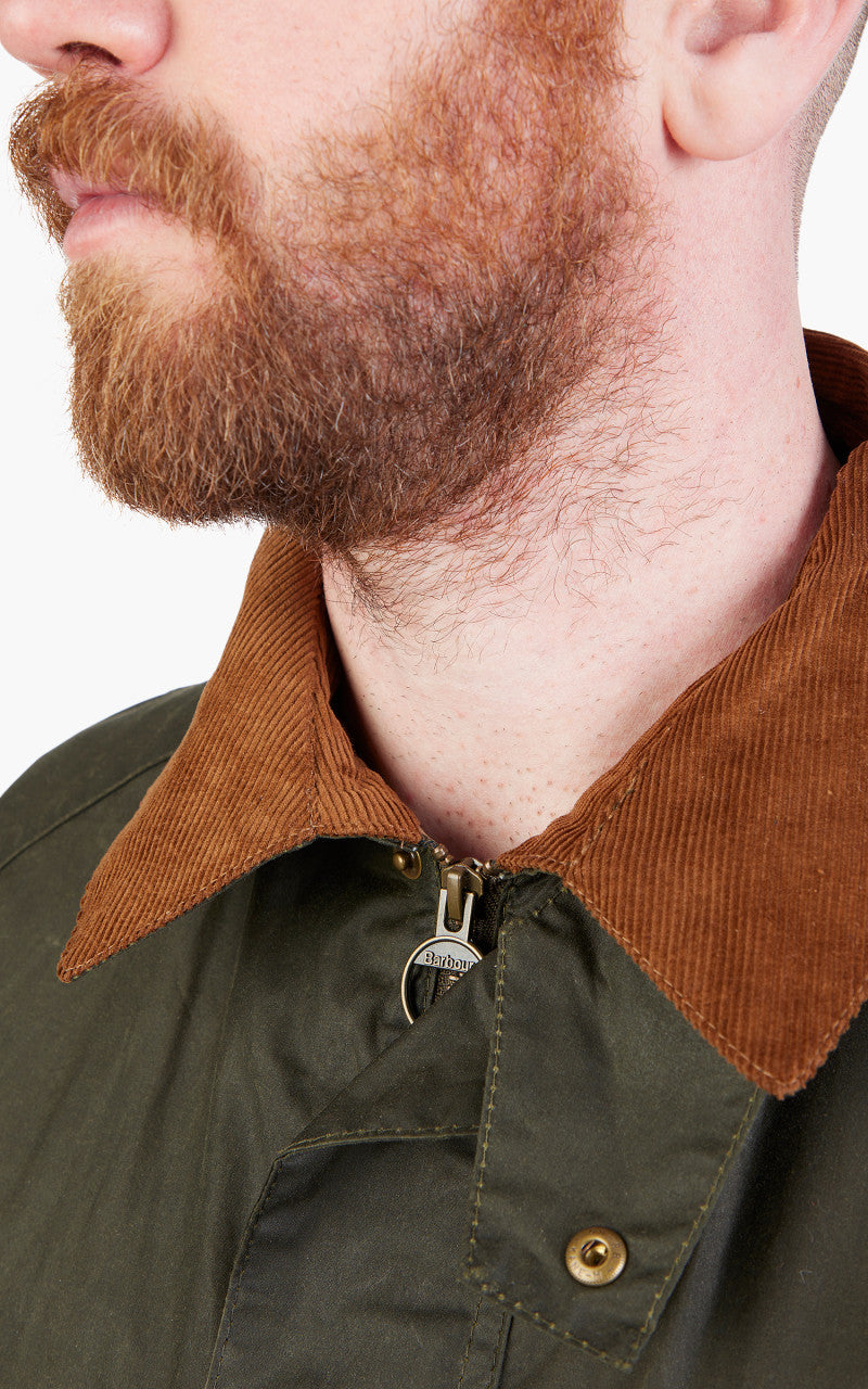 Barbour Lightweight Ashby Wax Jacket Archive Olive