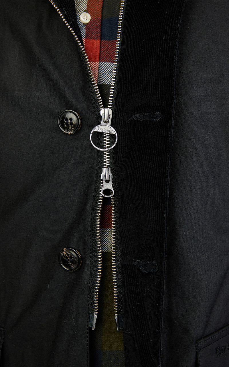 Barbour Winter Lutz Wax Jacket Black