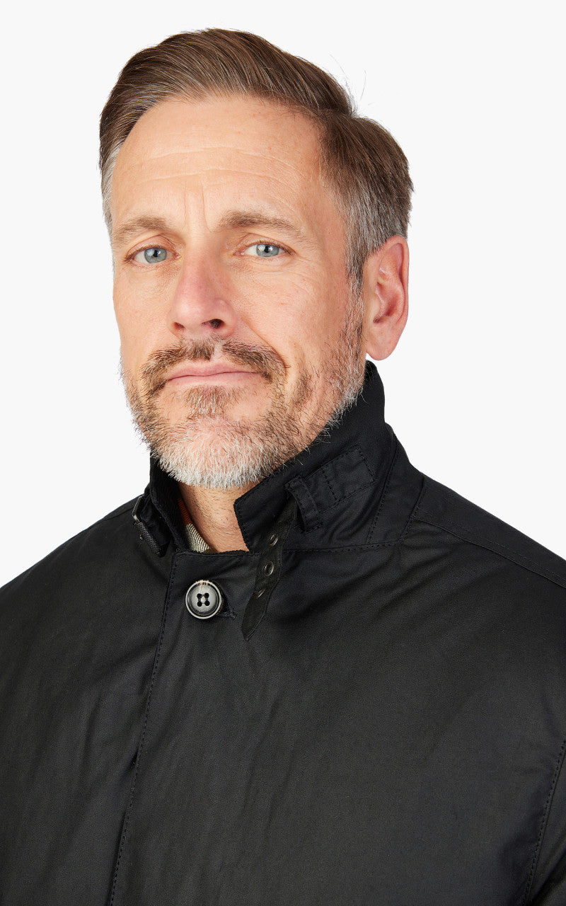 Barbour Winter Lutz Wax Jacket Black