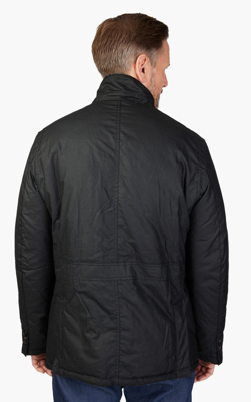 Barbour Winter Lutz Wax Jacket Black