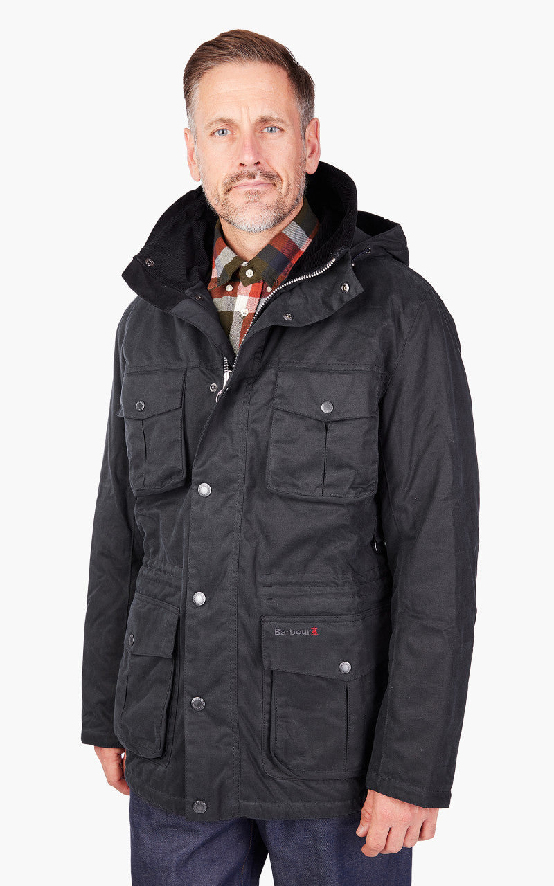 Barbour Winter Corbridge Wax Jacket Navy