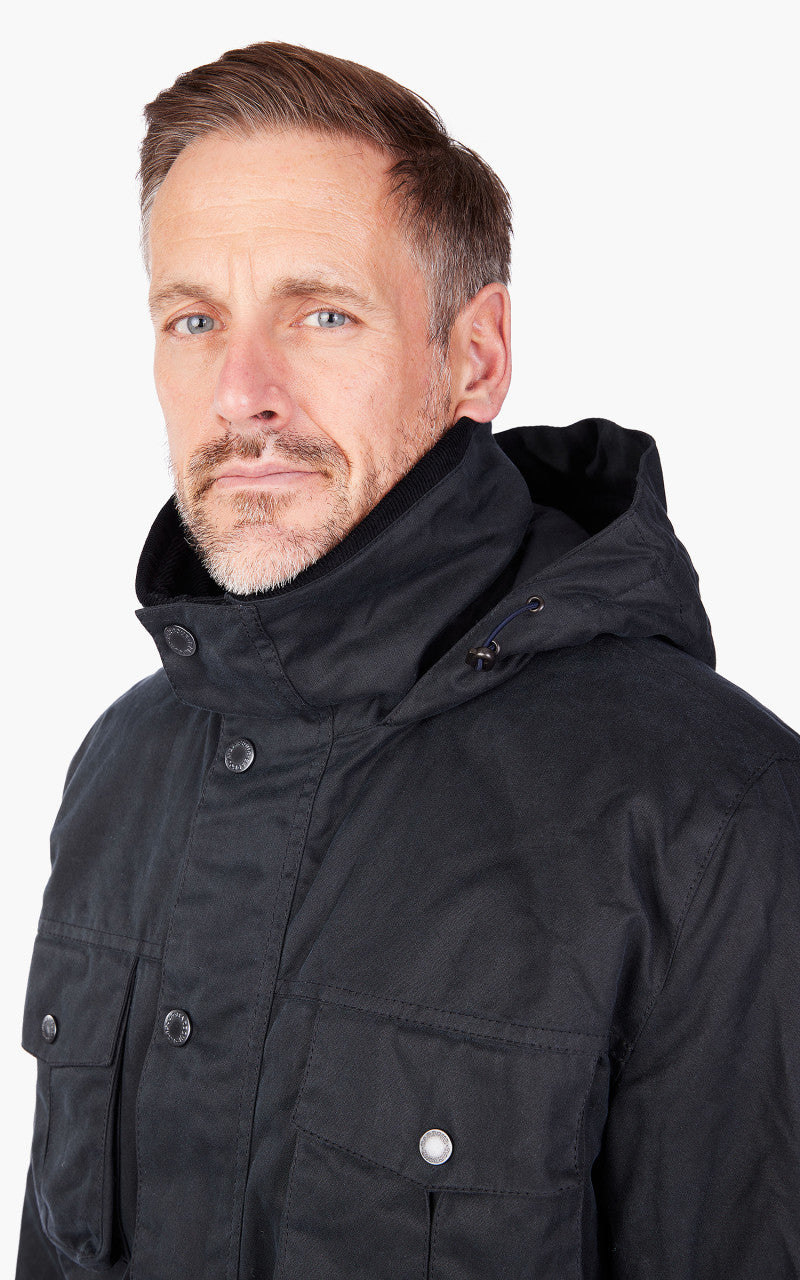 Barbour Winter Corbridge Wax Jacket Navy