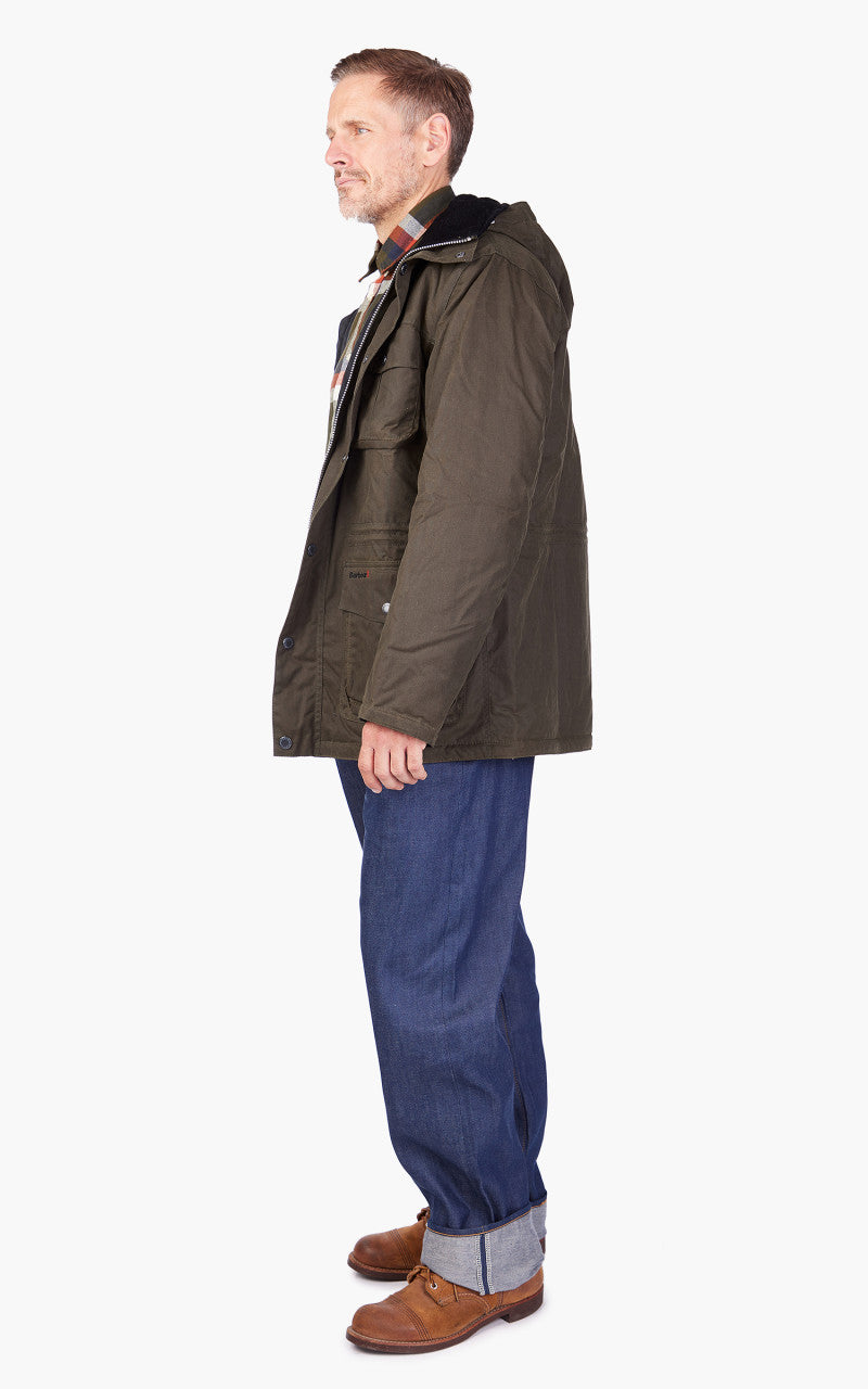 Barbour Winter Corbridge Wax Jacket Beech