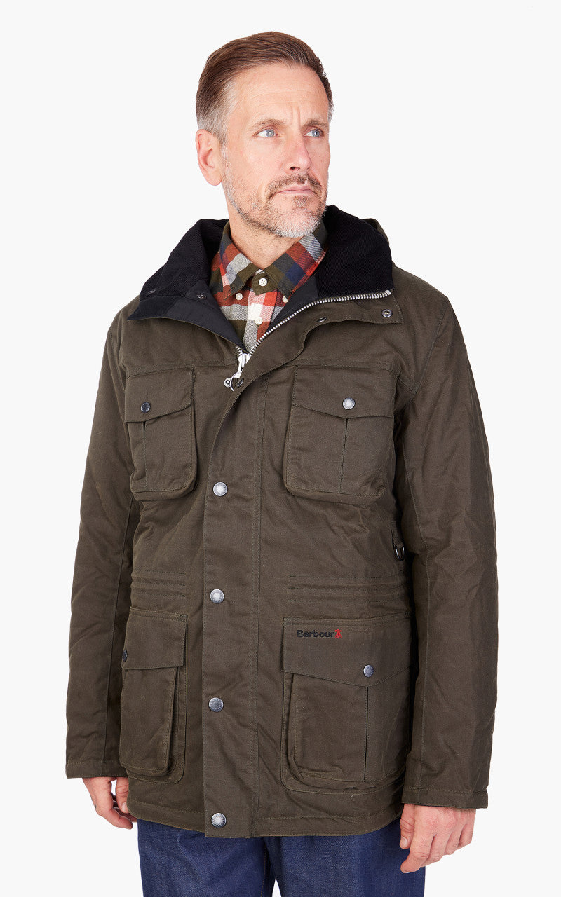 Barbour Winter Corbridge Wax Jacket Beech