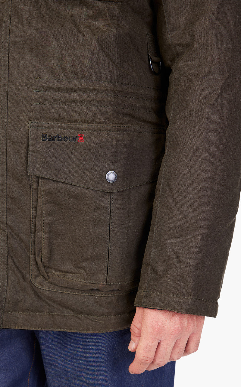 Barbour Winter Corbridge Wax Jacket Beech