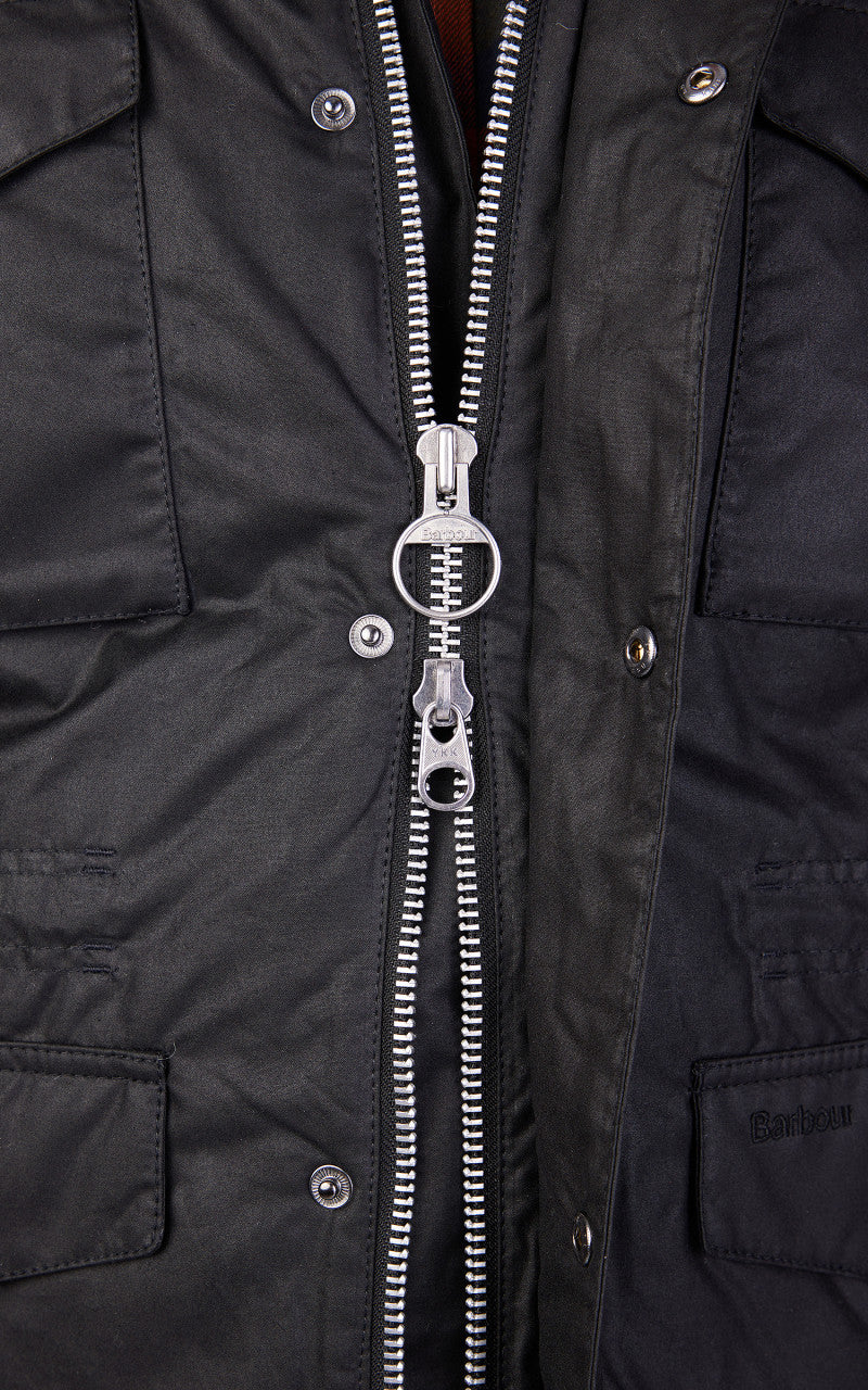 Barbour Winter Sapper Wax Jacket Black