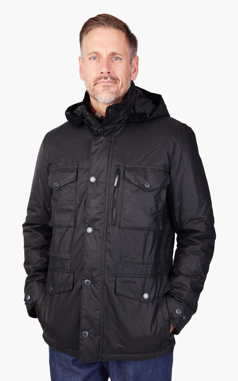 Barbour Winter Sapper Wax Jacket Black