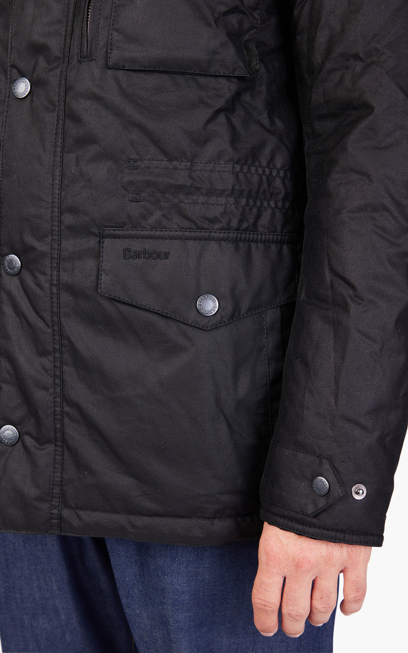 Barbour Winter Sapper Wax Jacket Black