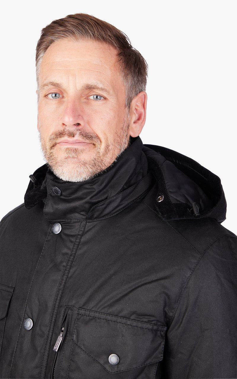 Barbour Winter Sapper Wax Jacket Black