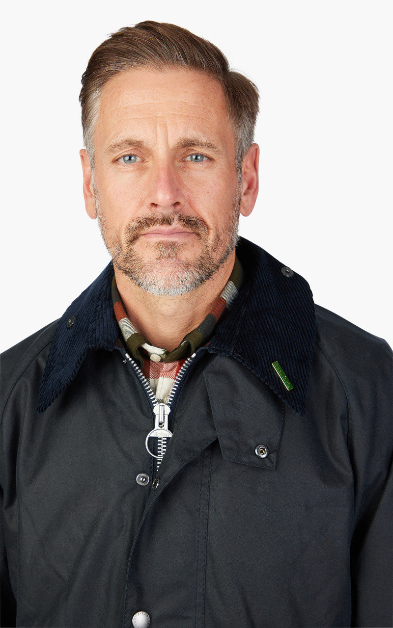 Barbour 40th Anniversary Beaufort Wax Jacket Navy
