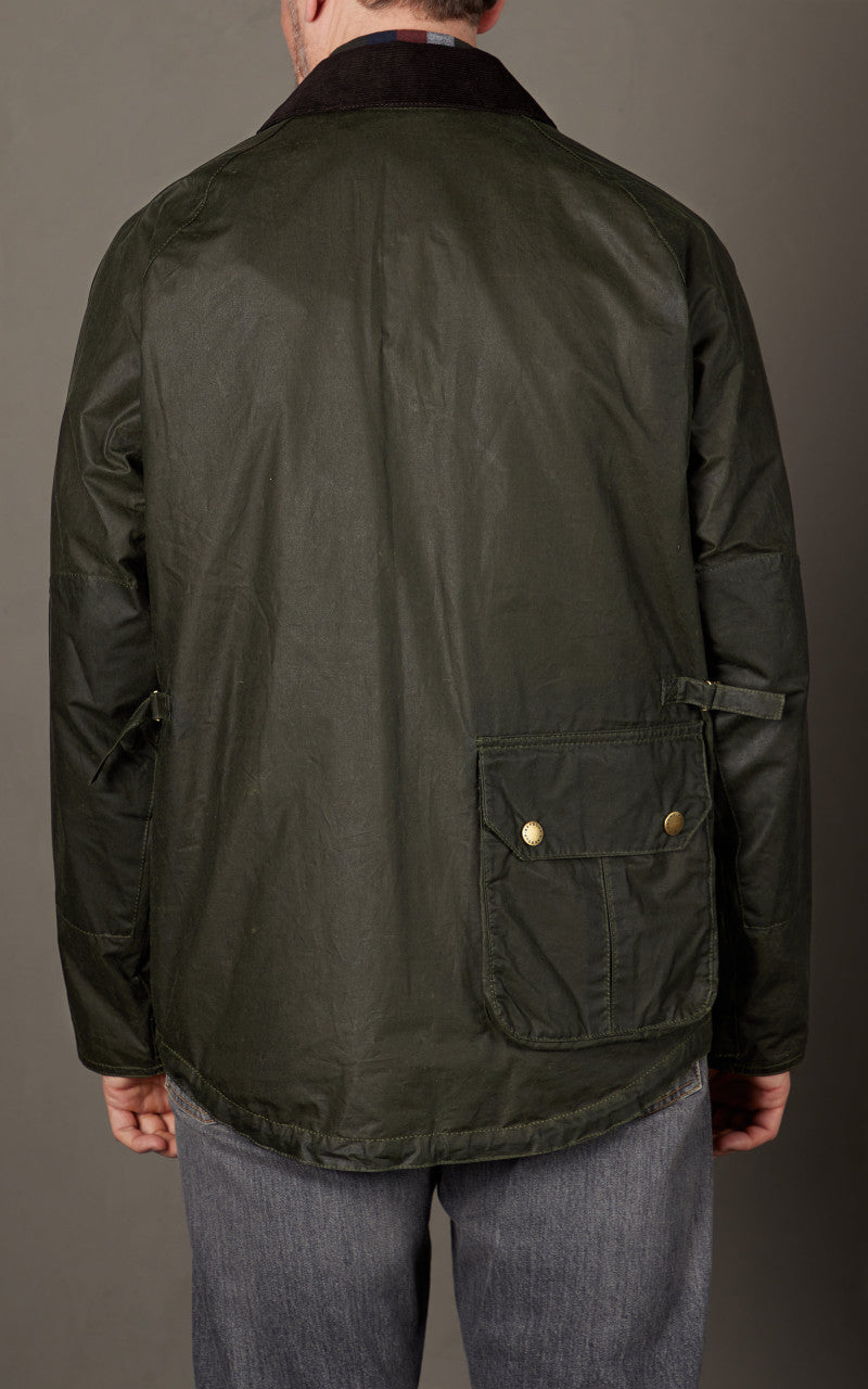 Barbour Deck Waxed Jacket Archive Olive