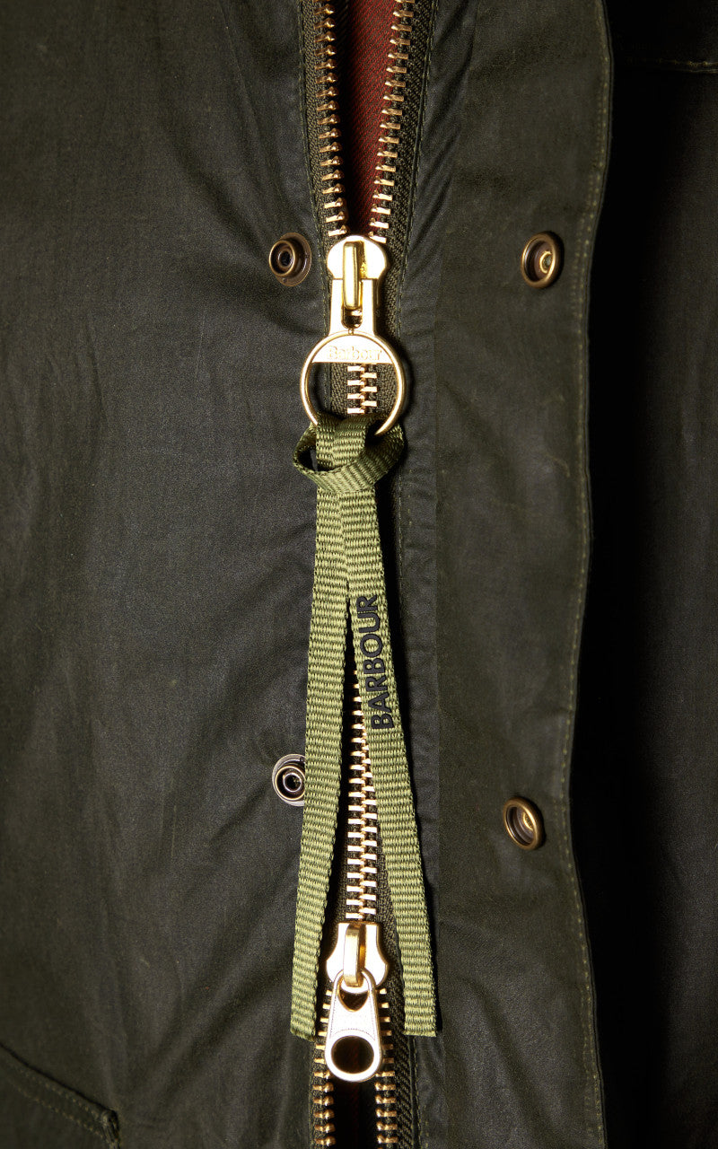 Barbour Deck Waxed Jacket Archive Olive