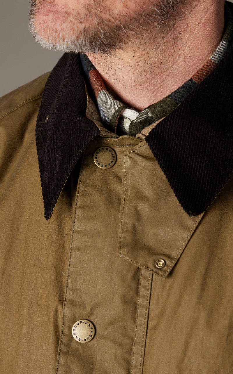 Barbour Deck Waxed Jacket Sand