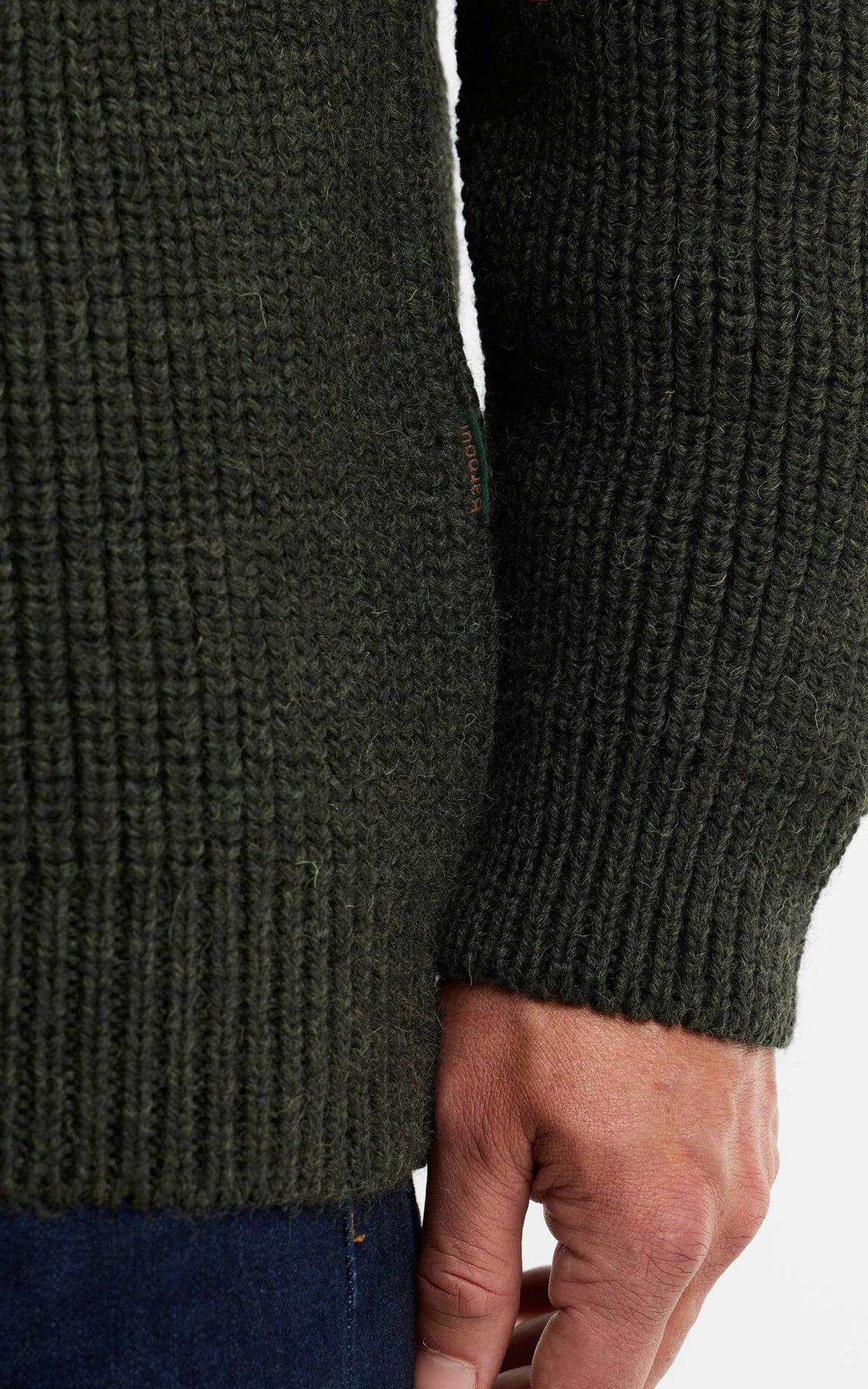 Barbour New Tyne Half Zip Pullover Olive