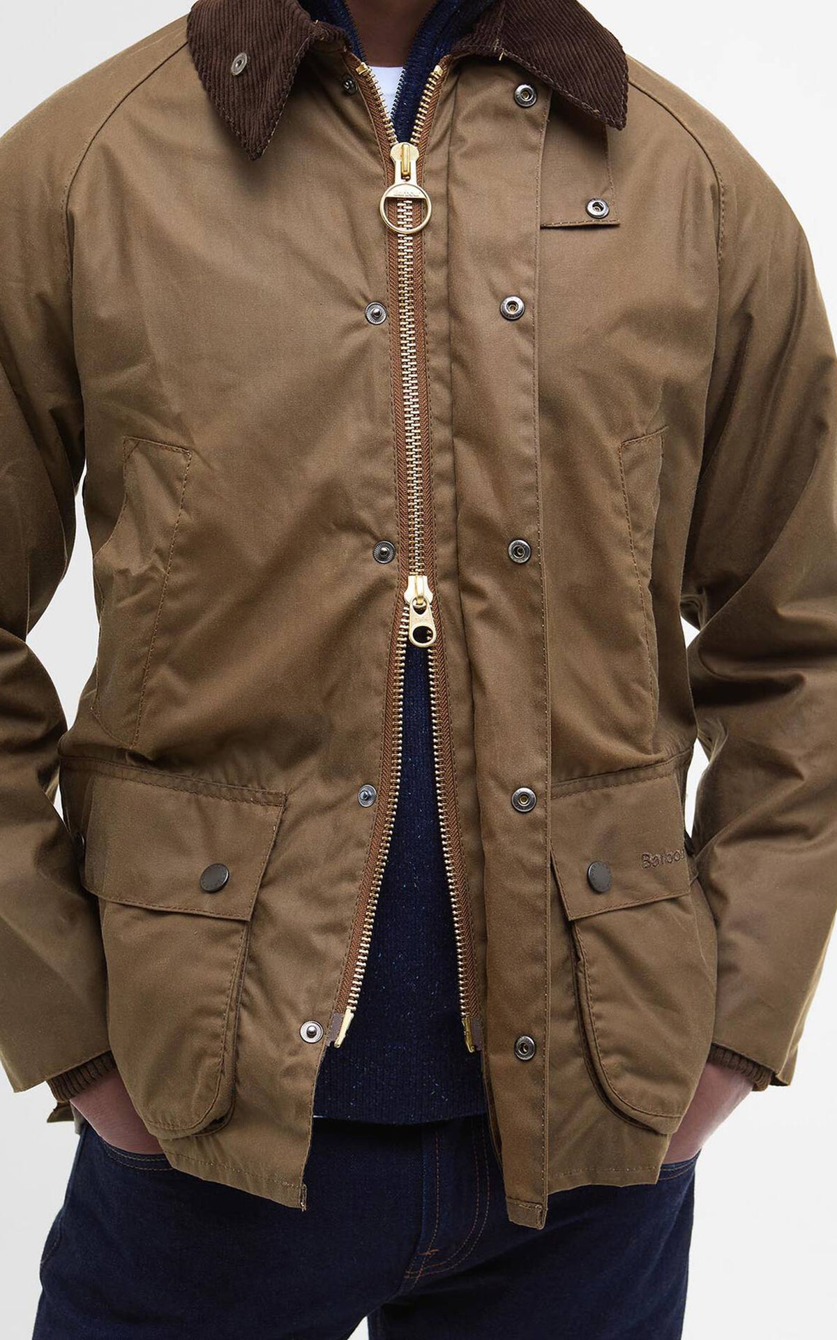 Barbour Bedale Wax Jacket Bark