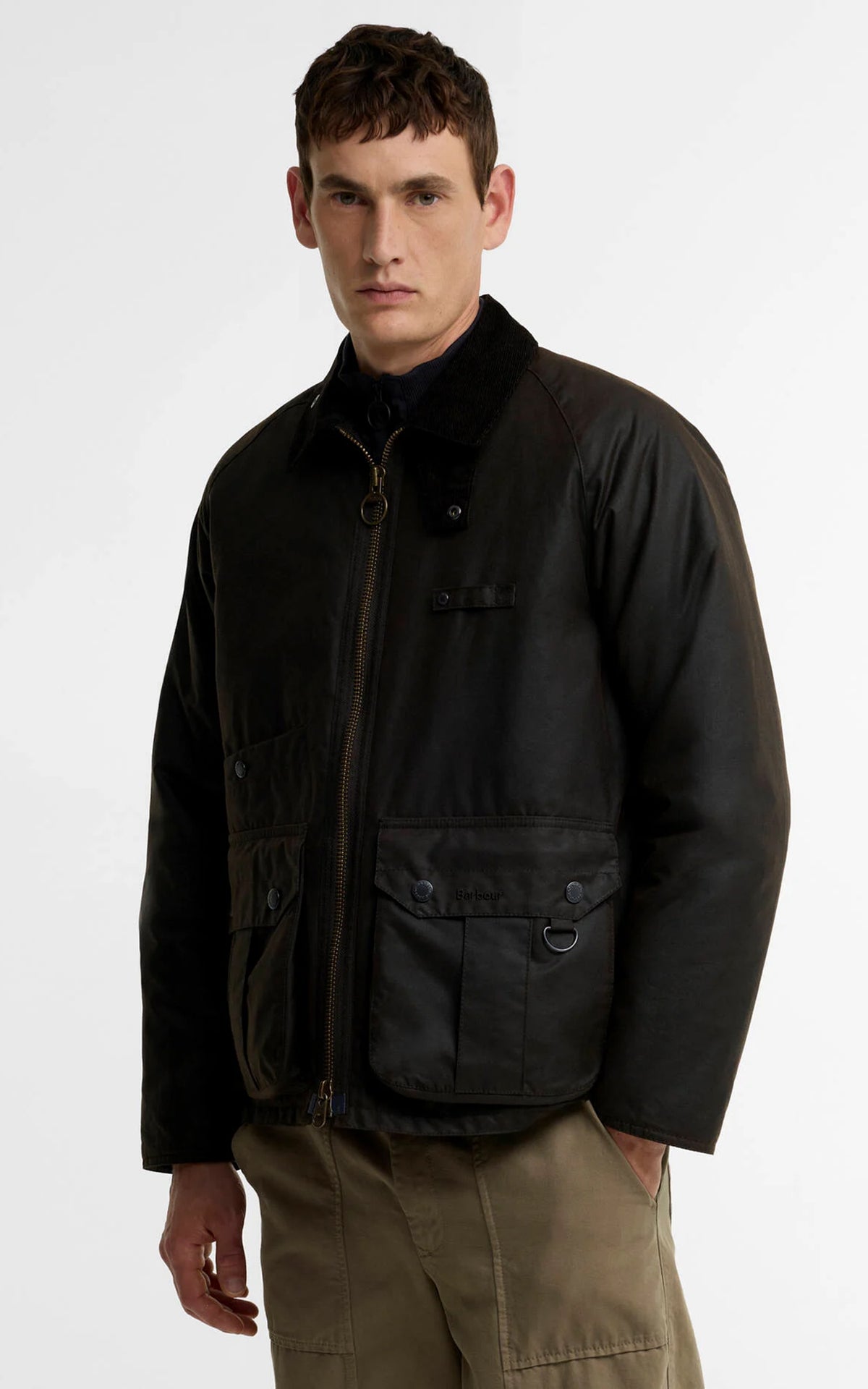 Barbour Re-Engineered Durran Wax Jacket Dark Brown