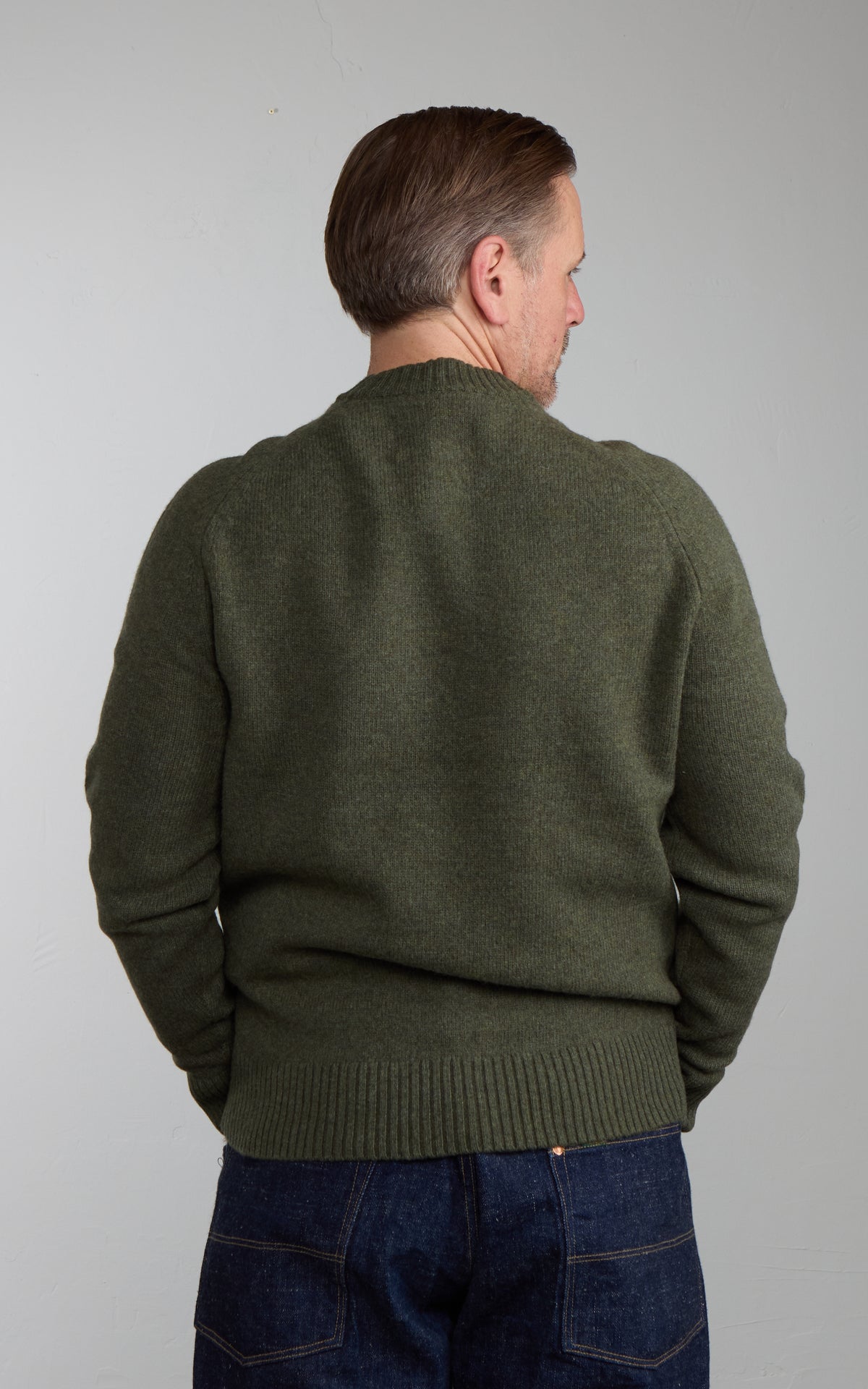 Barbour Sweatshirt Newtown Mid Olive